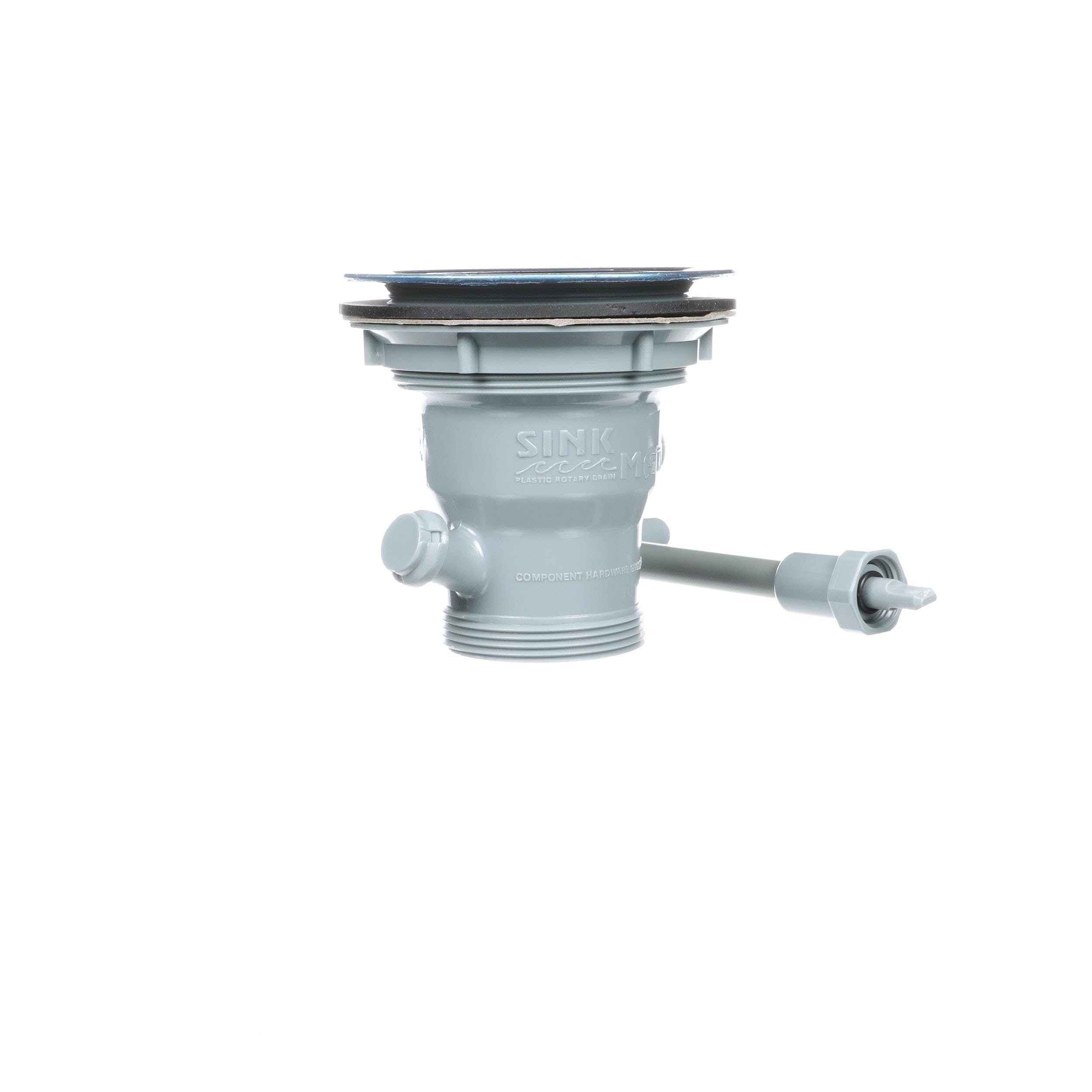 TOP-LINE SinkMate Universal ABS Rotary Drain with 6" Handle, 3-1/2" Sink Opening, 1-1/2" & 2" Outlet, Retail Packaging