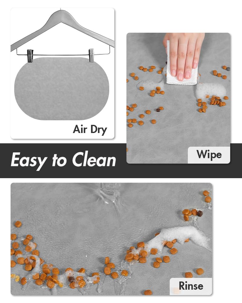 Absorbent Dog Water Mat-Dog Mat for Food and Water Bowl, Quick Dry Pet Feeding Mat, No Stains Dog Food mat, Dog Accessories Pet Supplies Mat-Dog Water Bowl Mat for Messy Drinkers