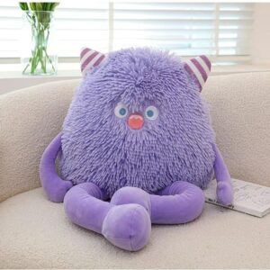 Arkdorz Cute Monster Plush Toy,12.6''Soft Monster Stuffed Animal Plush Pillow,Birthday Halloween Christmas Plush Gifts for Kids Boys Girls (Purple)