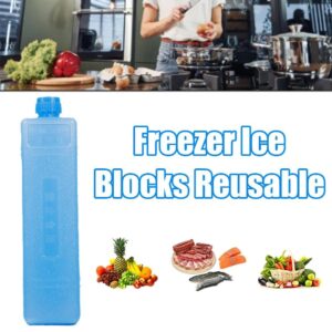 RJSQAQE Ice Packs for Cooler Long Lasting Reusable, Ice Packs Ice Crystal Boxes for Coolers, Home Freezer Blocks,Refrigerator Ice Crystal Box,Cold Freezer Packs