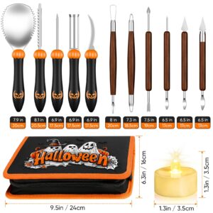 31 PCS Pumpkin Carving Kit, Pumpkin Carving Tools, Halloween Pumpkin Carving Kit with Stencils, Professional Pumpkin Carving Stencils for Adults, Pumpkin Carving Knife, Pumpkin Carving Set for Kids