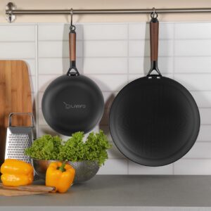 LAMFO Cast Iron Skillet, 8 Inch Non Stick Frying Pans with Removable Handle Skillet, Egg Pan Nonstick Cooking Pan, Oven Safe Dishwasher Safe