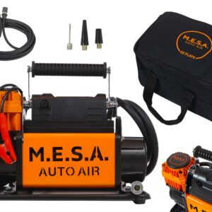 EZ FLATE M.E.S.A 12V Air Compressor Kit, Portable Air Compressor, 5.65 CFM, Offroad Air Off Road Air Compressor, Heavy Duty Pump for Car Tire, Max 150 PSI for 4x4 Vehicle, Offroad Tire Inflator