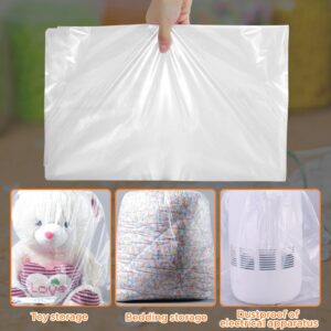 GothaBach 6 Pack 40x60 Inches Giant Jumbo Huge Storage Bags Plastic Moving Bags Flat Large Plastic Bags for Clothes Packing Luggage Suitcase Comforter Chair Moistureproof