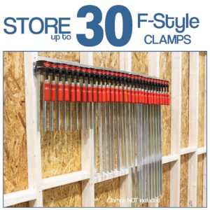 Fulton Woodworking Tools F-Clamp Modular Clamp Rack •Easy and Quick to Align •Pre-Drilled 16 inch on Center •3 Pack