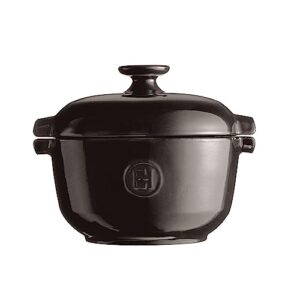 emile henry 2.5 qt rice pot, charcoal