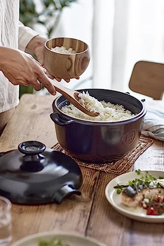 Emile Henry 2.5 qt Rice Pot, Charcoal