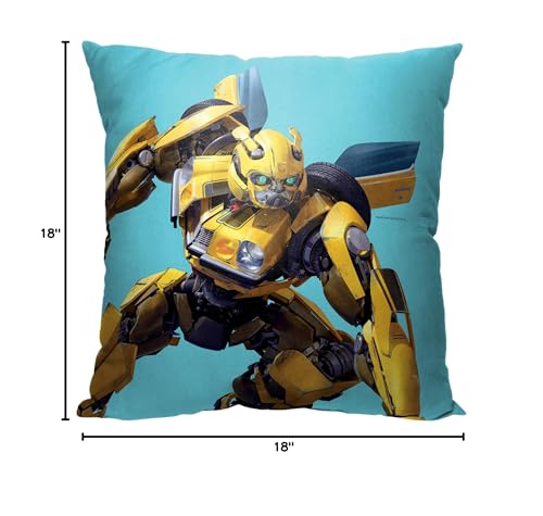 Northwest Transformers Pillow, 18" x 18", Bumblebee