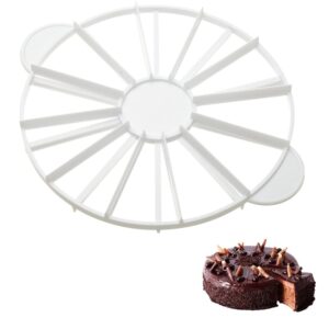 cake portion marker cake cutter slicer cheesecake cutter for even slices,round 14/16 piece double sided cake portion marker cake divider baking tool for 10 inch diameter