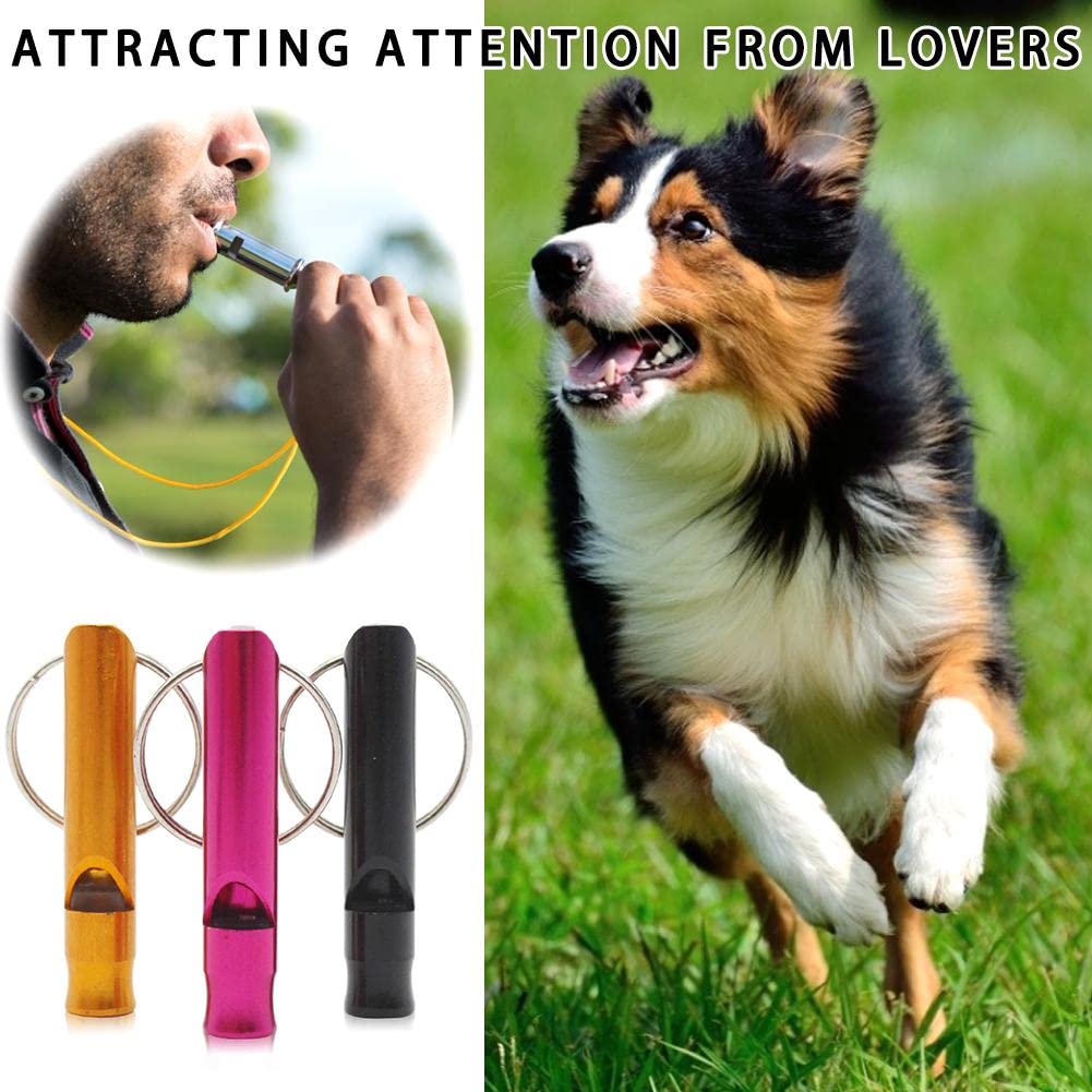 Buyter 2 PCS Dog Whistle | Ultrasonic Patrol Sound Dog Barking Barking Control Whistle | Pet Training Behavior Aids Anti Lose Flute for Small, Medium, and Large Dogs