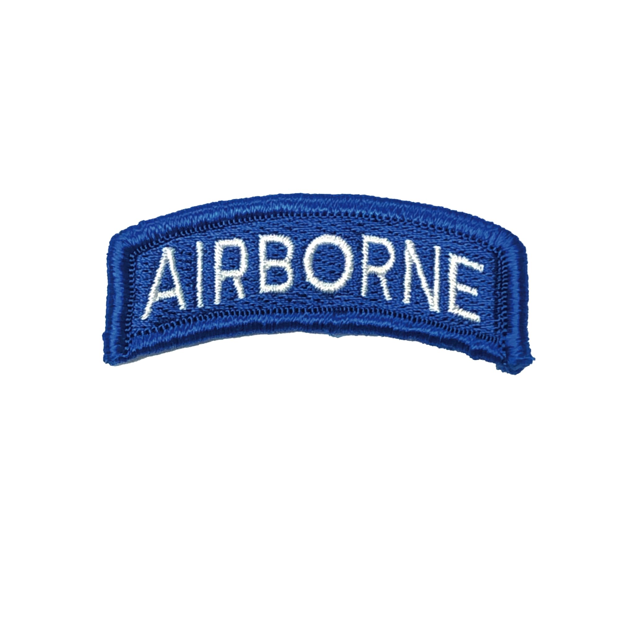 Airborne White and Blue Color Tab W/Hook Fastener