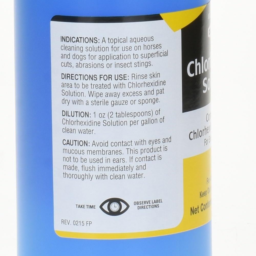 Chlorhexidine for Dogs 2% Solution Spray Set - Pint (473 mL) with Bottle (16 oz) + Trigger Sprayer & 100 (6") Cotton Applicator Tips - Helps Itching, Hot Spots, Irritation, Allergies & Sensitive Skin