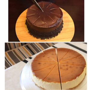 Round Cake Slice & Pie Slicer Marker, Cake Divider, Cheesecake Cutter, Double Sided Cake Portion Marker 10/12 Slices, Works Up To 10" Diameter Desserts