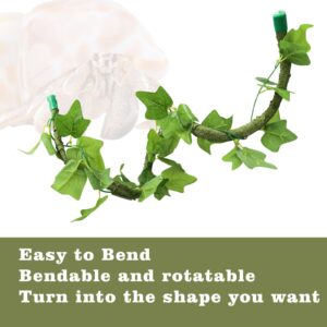 Oooct 39.4 Inches Hermit Crab Climbing Toys, Bendable Hermit Crab Supplies, Reptile Vines Toys, Reptile Tank Terrarium Accessories, Jungle Climber Long Vines Habitat Decor for Lizards Geckos Snakes