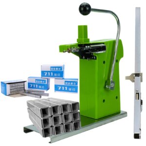 plastic bag neck sealing machine fruit and vegetable roll bag packaging machine aluminium nail tying machine with 40000pcs u shaped sealing nails suit for supermarket, fruit shop, retail stores