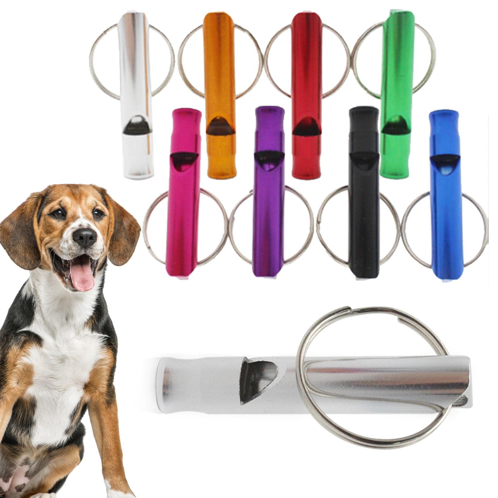 Buyter 2 PCS Dog Whistle | Ultrasonic Patrol Sound Dog Barking Barking Control Whistle | Pet Training Behavior Aids Anti Lose Flute for Small, Medium, and Large Dogs