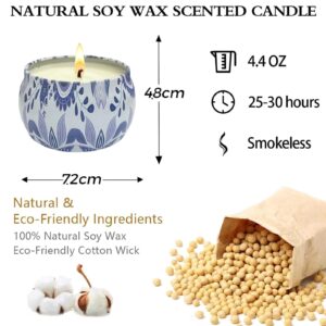 Citronella Candles Outdoor Indoor - 4pack 20OZ Scented Candles Set, Natural Soy Wax Citronella Candles for Garden Patio Yard Home Balcony Camping Backyard