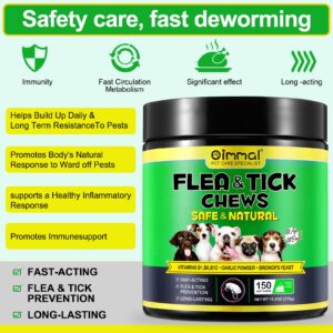 Flea & Tick Prevention for Dogs Chewable, Natural Flea and Tick Supplement for Dogs, Flea and Tick Chews for Dogs, Oral Flea Pills for All Breeds and Ages Dogs02