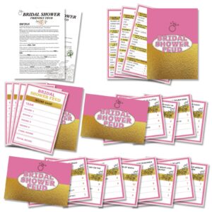 bridal friendly feud game set, bridal shower games supplies, wedding shower games for adults, feud quiz, engagement party bridal shower favors, wedding shower decorations - sc01