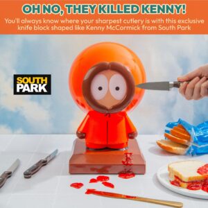 South Park Kenny 10-Slot Knife Block Holder | Freestanding Kitchen Storage Organizer, Space-Saving Cutlery Display | 9 x 10 x 14 Inches