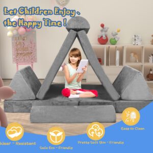 LFCREATOR Modular Kids Couch Sofa,Couch for Toddler and Baby Playroom/Bedroom,Perfect Toddler & Baby Couch for Play & Lounging,Ideal for Boys & Girls.Large