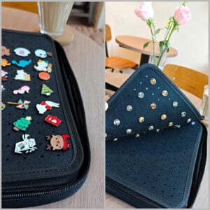 Mi Ya Mi Lai 6 Pages Pin Books For Collectors,Enamel Pin Display Case For Enamel Pins,Pin Binder For Collectors,Enamel Pin Display Board.Pin Bags For Collectors.(Not Include any Accessories)