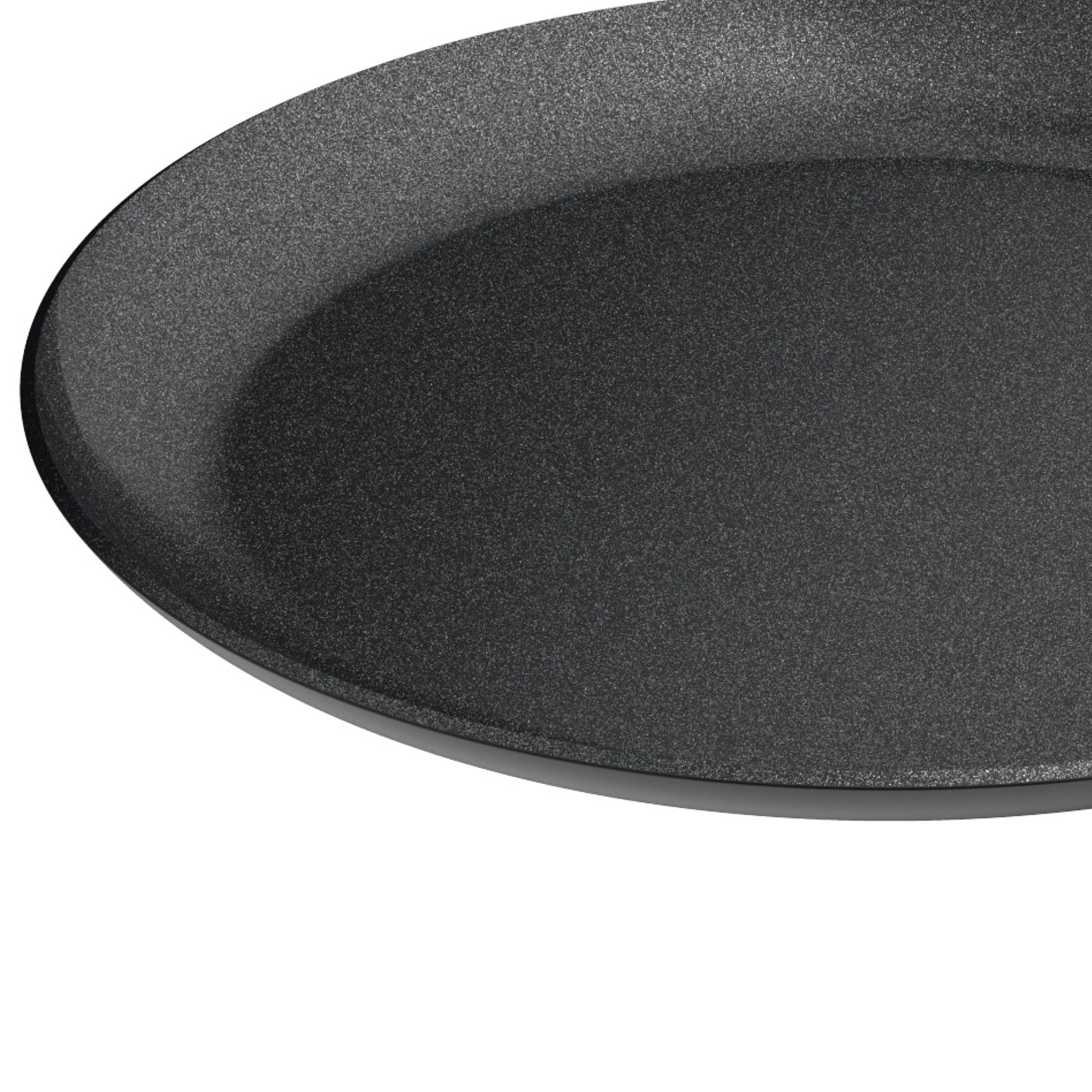 BergHOFF Graphite Non-stick Ceramic Pancake Pan 10.25", Recycled Aluminum, CeraGreen Non-toxic Nonstick Coating, Full Disk Bottom, Quick Breakfast, Oven Bakeware, Oven-to-Table Cookware