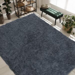 mabozoo dark grey 9x12 fluffy area rug for living room,modern extra large plush shag carpet for bedroom,fuzzy faux fur non slip indoor floor rug for dorm,soft throw rugs for nursery/office,home decor