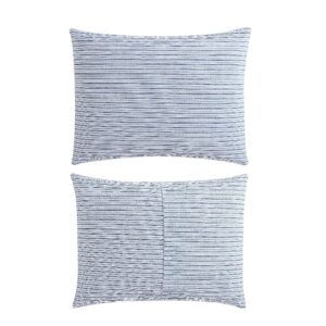 Eddie Bauer- Twin Duvet Cover Set, Cotton Bedding Set with Matching Sham(s), Casual Home Décor (Ticking Stripe Navy, Twin)