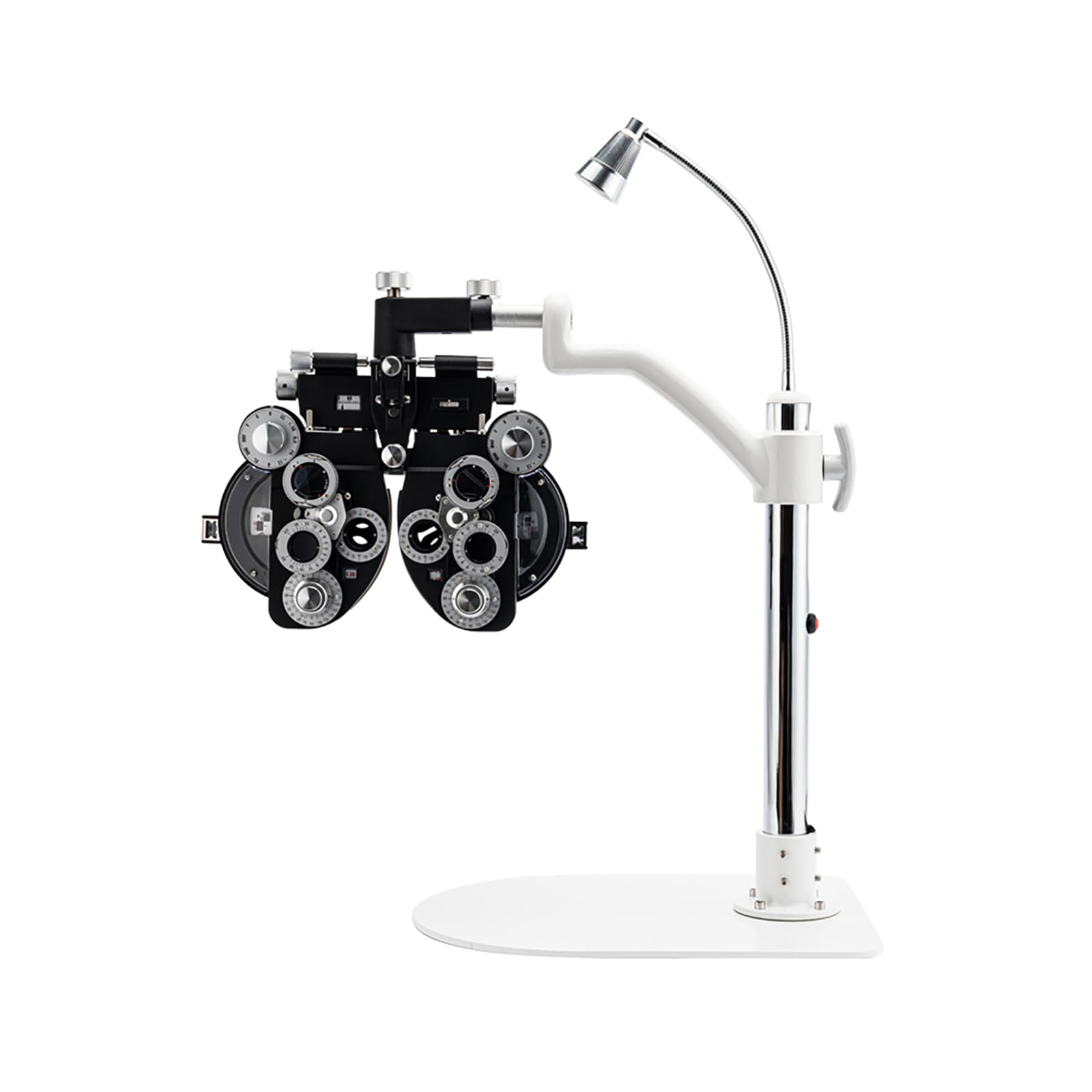 AISITESY Simple Ophthalmic Phoropter Arm Bracket Table Stand with Top Lamp Vision Tester Support Desktop Use with Light