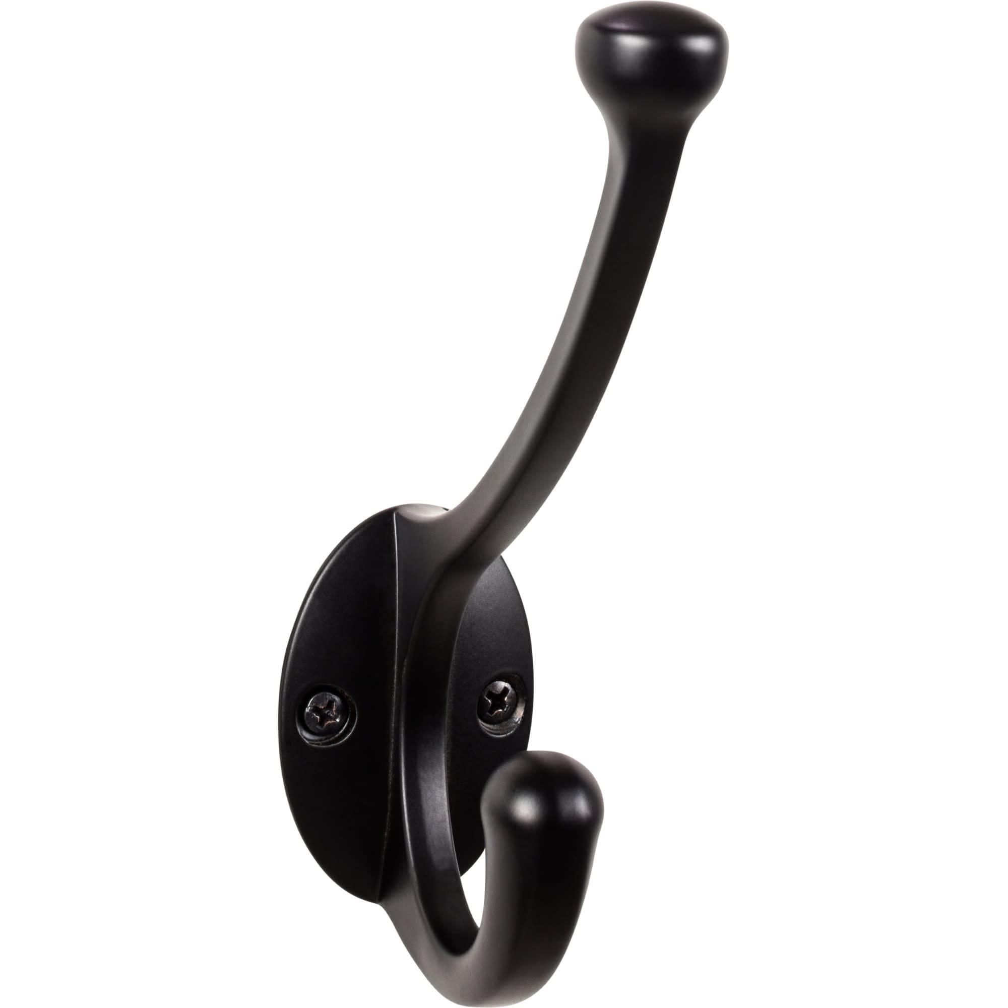 Top Knobs TK1064BLK Top Knobs TK1064 Hooks Double Robe Hook