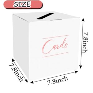 HEIPINIUYE Pink Card Box Wedding Card Box Money Box Card Box for Party Wedding Baby Shower Birthday Gift Card Box Holder