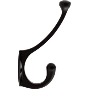 Top Knobs TK1064BLK Top Knobs TK1064 Hooks Double Robe Hook