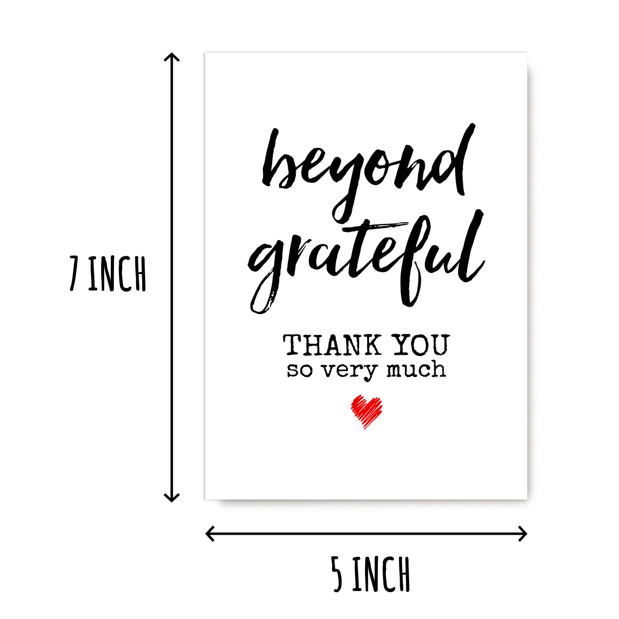 NTVShop Beyond Grateful Card - Gratitude Card - Thankful Card - Gift For Wedding Christmas Holiday