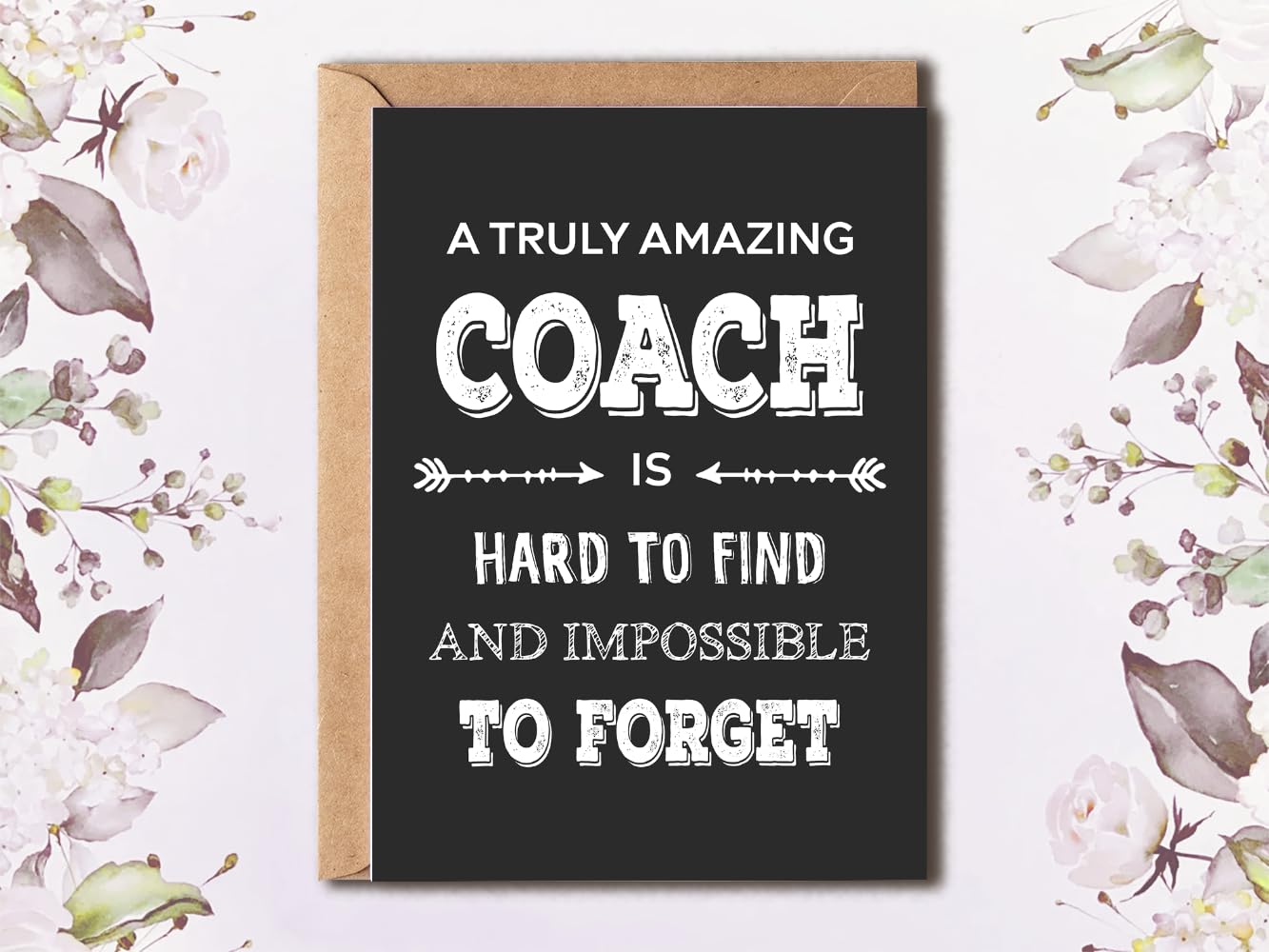 NTVShop Thank You Card For An Awesome Coach - Appreciation Gift - Card For All Occasions - Cute Card For Men And Women