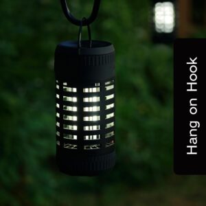 PIC Solar Portable Insect Killer, 3-in-1 with Flickering Flame, Bug Zapper and Lantern