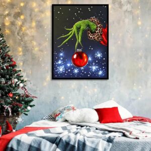 LWZAYS Christmas Diamond Painting Kits for Adults, Diamond Art for Adults Beginner, Diamond Dots Gem Art for Aesthetic Room Decor(12x16Inch)