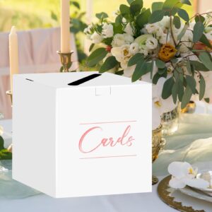 HEIPINIUYE Pink Card Box Wedding Card Box Money Box Card Box for Party Wedding Baby Shower Birthday Gift Card Box Holder