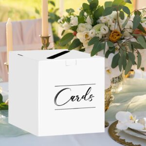 HEIPINIUYE Black Card Box Holder Wedding Card Box Money Box Card Box Holder for Wedding Baby Shower Bridal Shower Birthday Party Favor Table Centerpiece Decoration