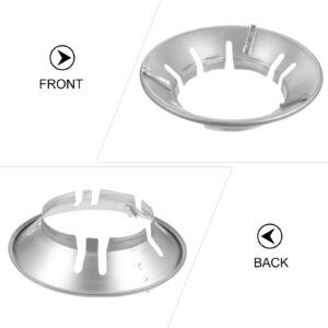 Kichvoe Wok Rack for Gas Stove 2PCS Wok Ring For Gas Stove Stainless Steel Wok Rack Round Bottom Wok Accessories-10 * 2Inches Wok Stand