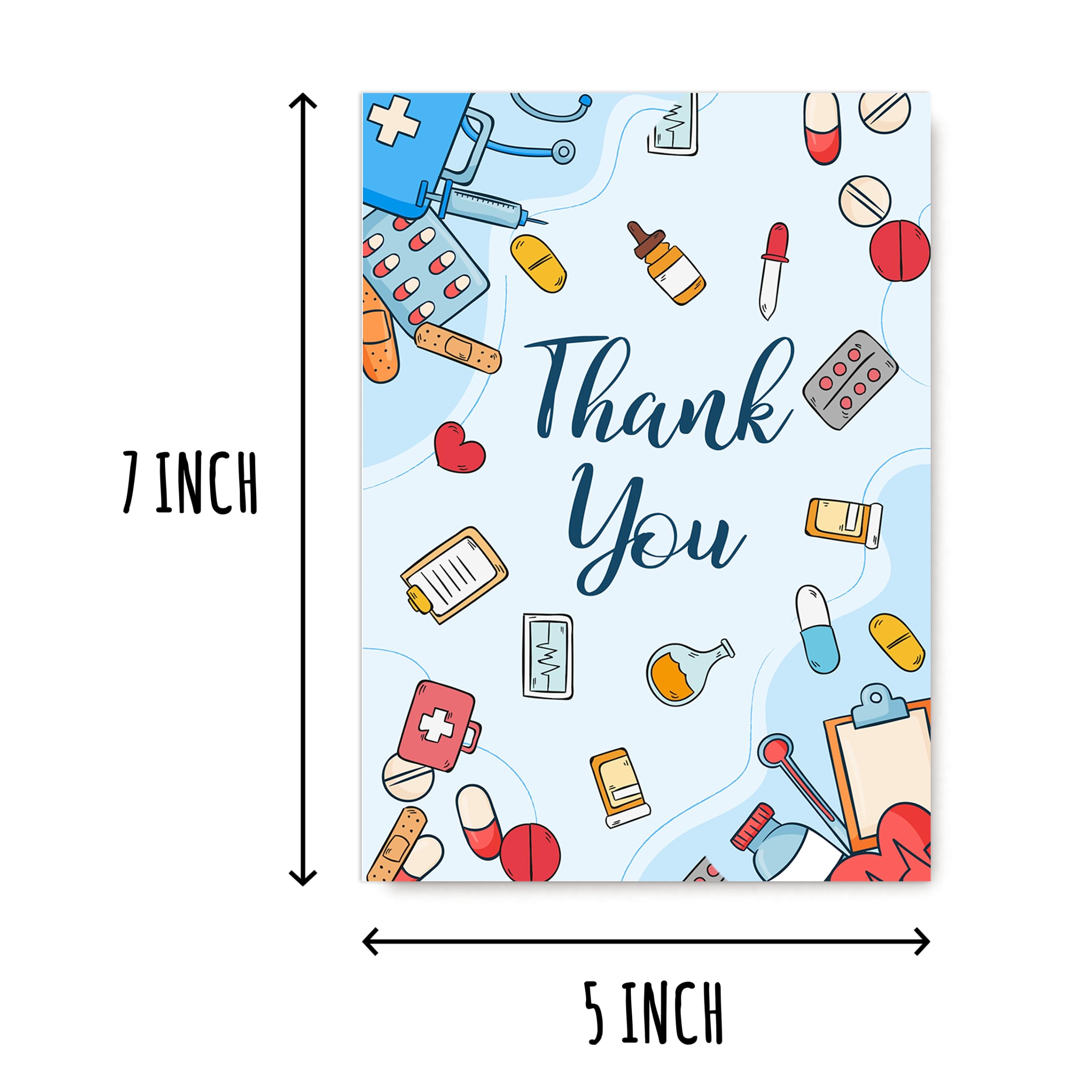 NTVShop Funny Medical Card - Doctor's Day Occasion - Thank You Card For Nurse - Gift For Doctor Nurse