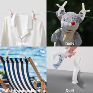 8 Pack Beach Towel Clips for Beach Chair Pool Chair on Cruise, Silicone Plastic Strong Clip,Keep Your Towel from Blowing Away, Clothes Pins with Strong Anti-Rust Springs