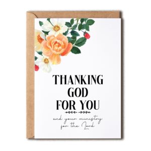 ntvshop pastor appreciation card - grateful for your ministry card - gift for minister - church staff