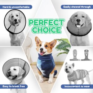 TORJOY Breathable Dog Recovery Suit for Male/Female, Tie Dye Blue Dog Onesie for Abdominal Wounds, Cone E-Collar Alternative After Surgery to Anti-Licking, Professional Surgery Suit for Dogs