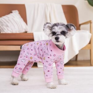 Dog Bodysuit Surgery Recovery Suit for Female Dogs,Small and Medium-Sized Dogs Zipper on Back-Post-Spay Dog Surgery Recovery Suit Puppy Cat Long Sleeve Onesies Bodysuit After Surgery Wound Protective