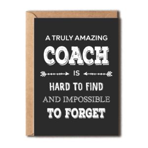 ntvshop thank you card for an awesome coach - appreciation gift - card for all occasions - cute card for men and women