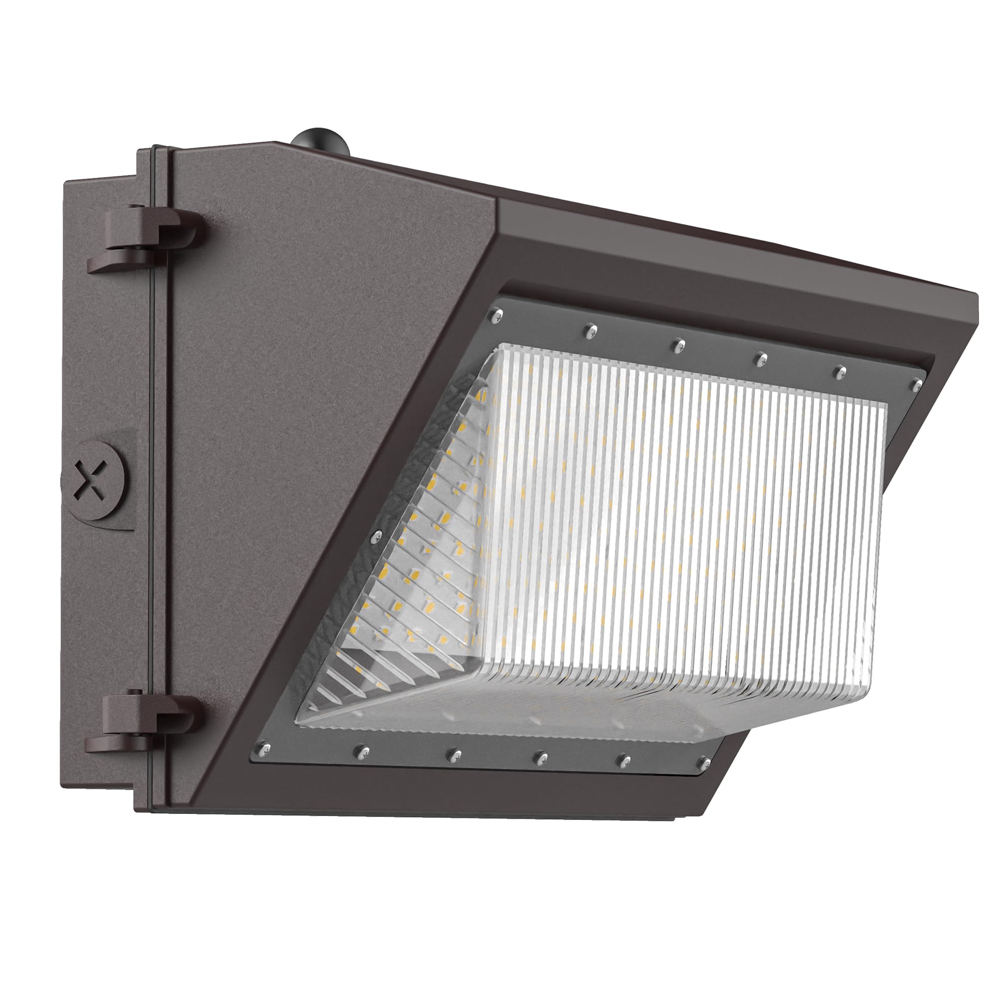 120W LED Wall Pack Light with Dusk-to-Dawn Sensor, 16800LM 5000K LED Security Flood Lighting, 100-277V Commercial and Industrial Outdoor LED Wall Lights for Parking Lots|Warehouses|Factories|House