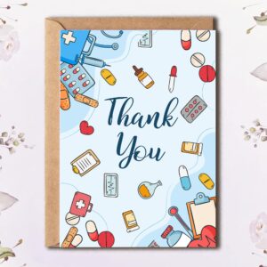 NTVShop Funny Medical Card - Doctor's Day Occasion - Thank You Card For Nurse - Gift For Doctor Nurse