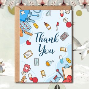 NTVShop Funny Medical Card - Doctor's Day Occasion - Thank You Card For Nurse - Gift For Doctor Nurse