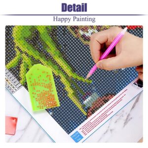 LWZAYS Christmas Diamond Painting Kits for Adults, Diamond Art for Adults Beginner, Diamond Dots Gem Art for Aesthetic Room Decor(12x16Inch)